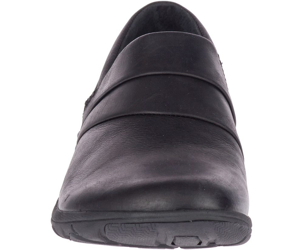 Merrell Slip Ons Black - Dassie Stitch Wide Width - Womens 92NLKRIZO